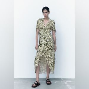 Animal Print wrap dress